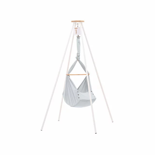 NONOMO Baby Hammock in a Tipi Stand with a Motor
